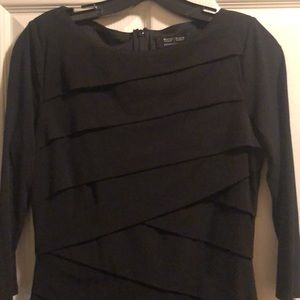 WHBM instantly slimming black dress, size 8